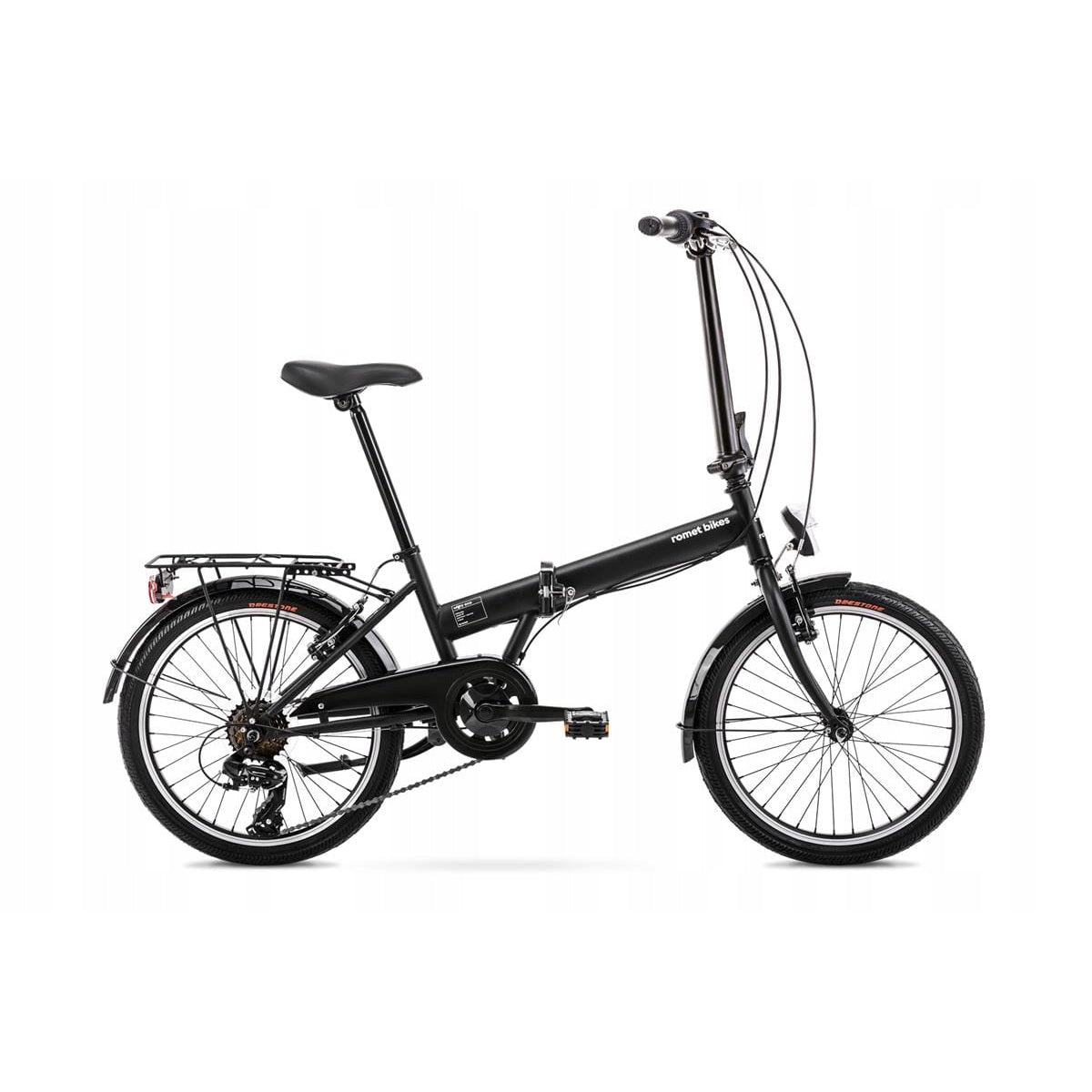 klapprad dortmund 20 Zoll Romet Wigry Eco Klappfahrrad 6-Gang, 13" Stahlrahmen, Schwarz