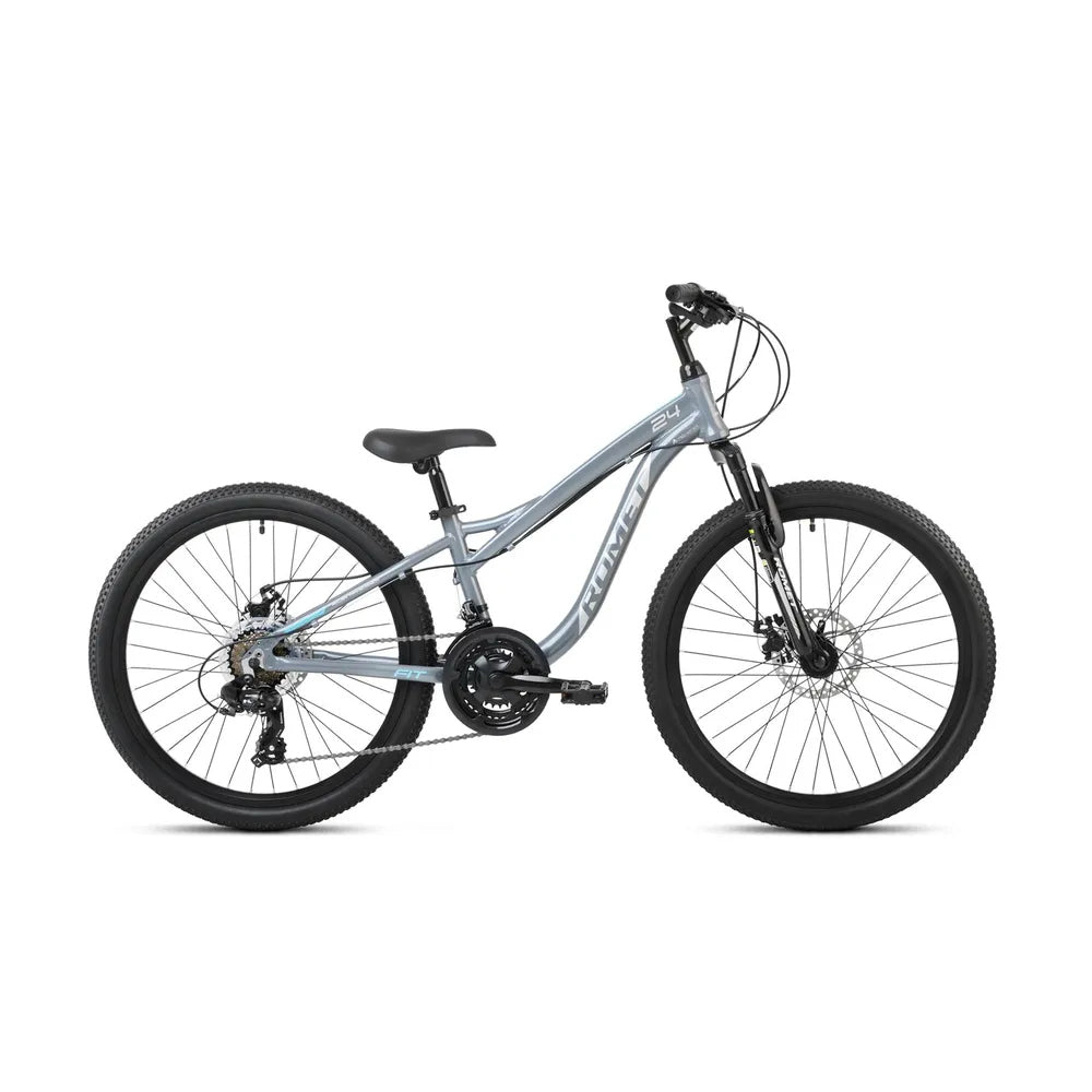 mountainbike 13 zoll 24 Zoll Romet Rambler Fit Mountainbike 21-Gang, 13" Alurahmen, Grau