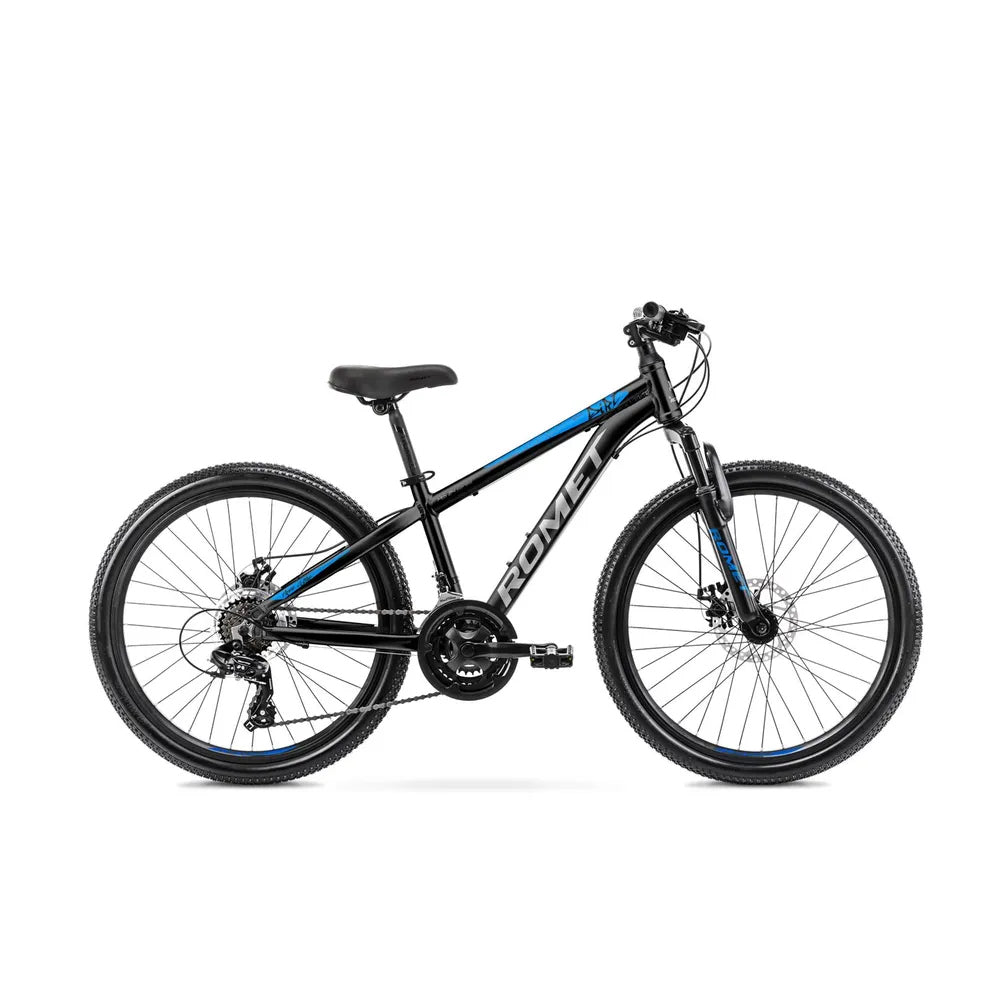 romet klapprad 24 Zoll Romet Rambler Dirt 21-Gang, 13" Alurahmen, Blau-Schwarz