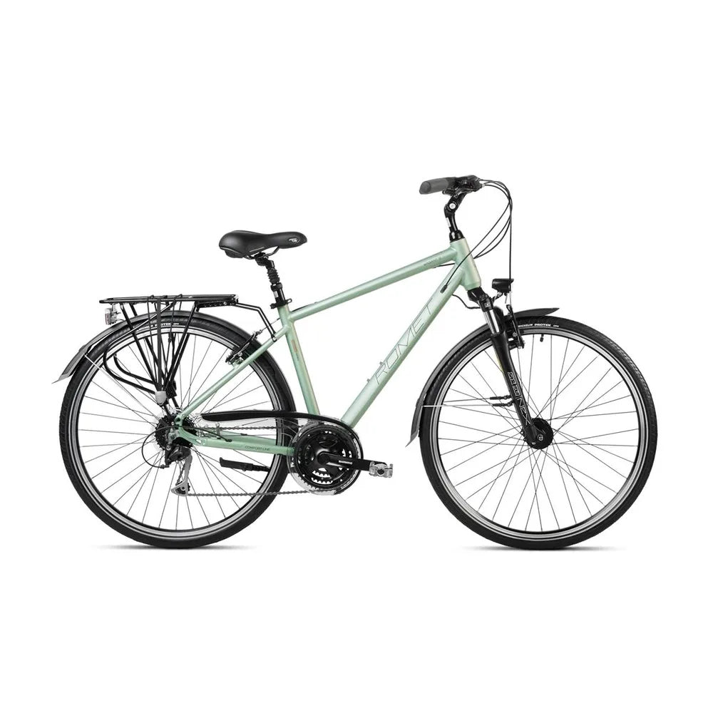 romet 28 zoll hollandrad 28 Zoll Romet Wagant 5 Trekkingrad 24-Gang, 23" Alurahmen, Grün