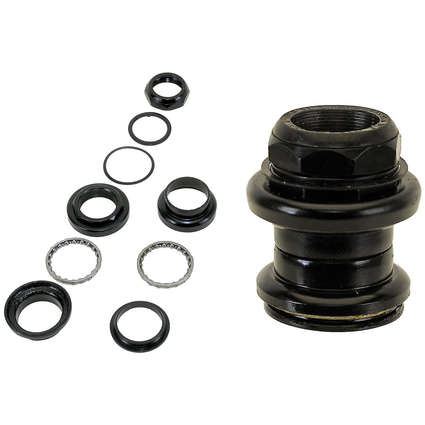 Steuersatz 1.1/8 Zoll, 25.4/34/30 mm, Stahl, schwarz, 2-fach gedichtet