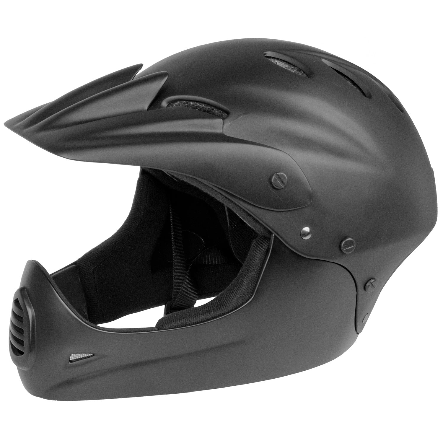 downhill helm schwarz M-Wave Downhillhelm Fullfacehelm schwarz ABS Hartschale Gr. M / Gr. L