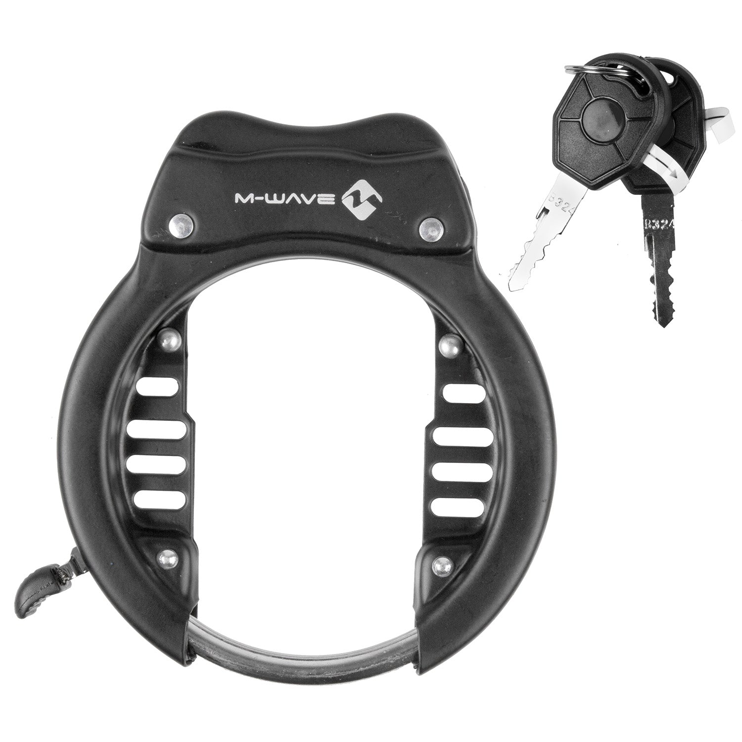 M-Wave XL Ring Rahmenschloss mit Schlüsseln mit Licht