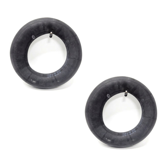 2 Stk. 10 Zoll Schläuche 10x2.50 Zoll(60/70-6.5) mit geraden Autoventilen 23 mm