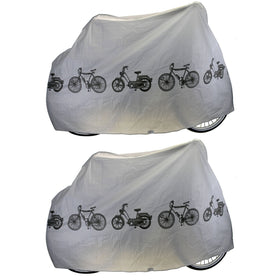 2 Stk. Fahrradgarage Abdeckplane Fahrradhaube Wasserdicht Wetterfest 200x110cm