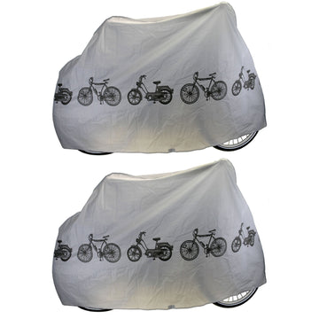 2 Stk. Fahrradgarage Abdeckplane Fahrradhaube Wasserdicht Wetterfest 200x110cm