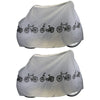 2 Stk. Fahrradgarage Abdeckplane Fahrradhaube Wasserdicht Wetterfest 200x110cm