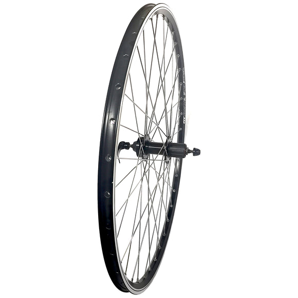 28 Zoll Hinterrad Hohlkammer Geöst Hohlachse mit Shimano Kranz 7/8/9/10-fach + Kette