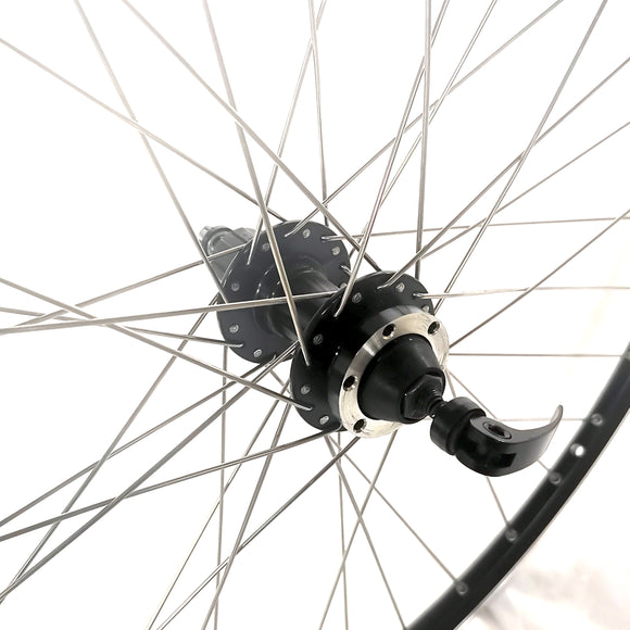 28 Zoll Hinterrad Hohlkammer Geöst Hohlachse mit Shimano Kranz 7/8/9/10-fach + Kette