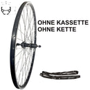 28 Zoll Hinterrad Hohlkammer Geöst Hohlachse mit Shimano Kranz 7/8/9/10-fach + Kette-8