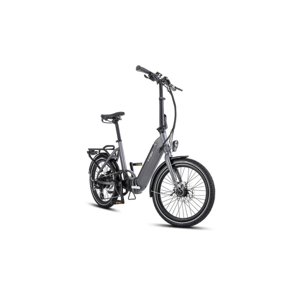 20 Zoll Romet E-Bike E-Klapprad Hinterradmotor 7-Gang, Graphit-Silber