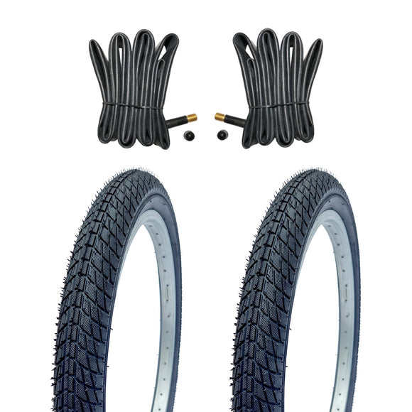 Kujo 2 Stk. 20 Zoll Reifen 20x1.95, 50-406, KU-2019, mit Schlauchauswahl