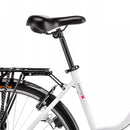 28 Zoll Romet Gazela Trekkingrad Weiss-Rot Detailbild Sattel