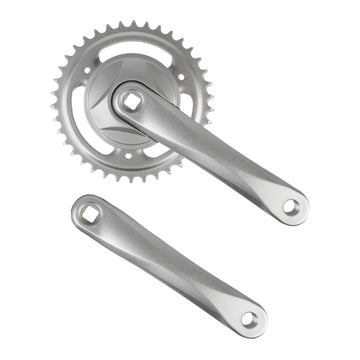 Kettenradgarnitur 1-Gang 38 Zähne 170mm, mattsilber