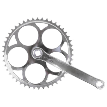 Kettenradgarnitur 1-Gang 46 Zähne 170mm, schwarz oder verchromt - 0