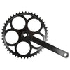 Kettenradgarnitur 1-Gang 46 Zähne 170mm, schwarz oder verchromt