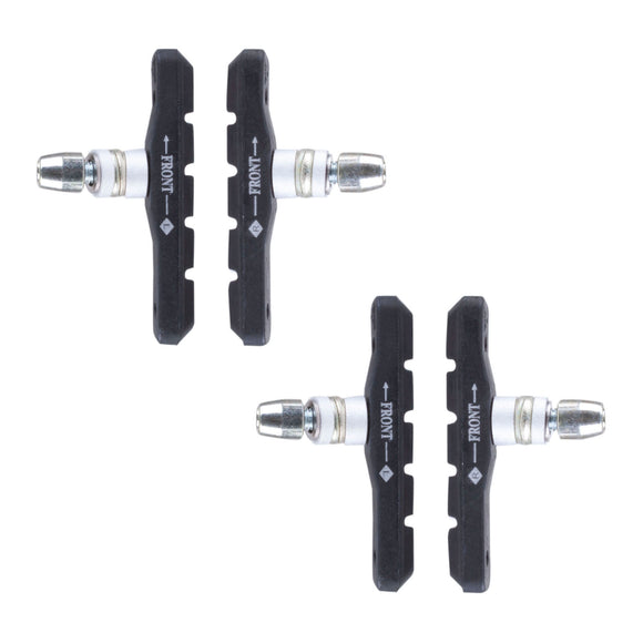 2 Paar V-Bremsschuhe 70mm asymetrisch mit Bolzen mit Gewinde