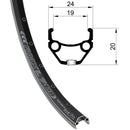 28 Zoll Hinterrad Hohlkammer Geöst Hohlachse mit Shimano Kranz 7/8/9/10-fach + Kette-4