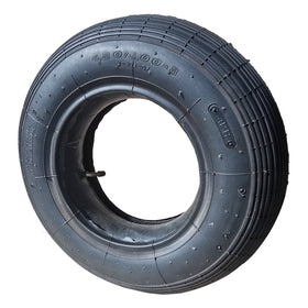 Schubkarrenreifen inkl. Schlauch mit abgewinkeltem Autoventil 4.80/4.00-8, max. 250 kg - 0
