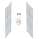 38 Stk. Nirosta Edelstahl Speichen 2.34mm inkl. Nippel Silber 258-265mm-1