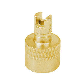 Alu Ventilschlüssel für Autoventile als Ventilkappe nutzbar, goldfarben