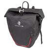Gepäckträgertasche >Downtown Ridebag Evident< M-WAVE, schwarz, ca. 23l, incl. LED-Blinklicht und USB-Kabel