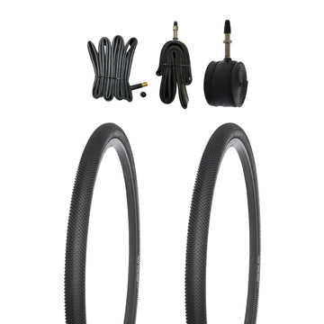 Kujo 2 Stk. 28 Zoll Reifen 700x40c, 42-622 für Gravel mit Schlauchauswahl, KU-5006