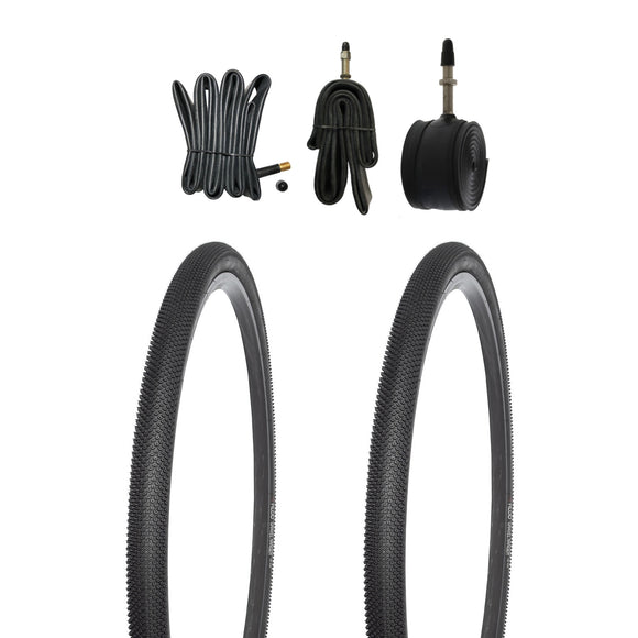 Kujo 2 Stk. 28 Zoll Reifen 700x40c, 42-622 für Gravel mit Schlauchauswahl, KU-5006