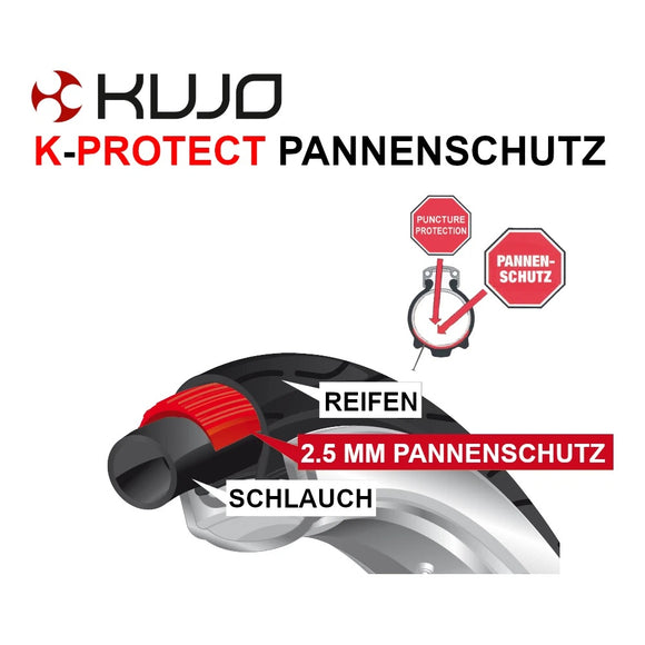 Kujo 2 Stk. 28 Zoll Reifen 700x40c mit Pannenschutz. 42-622, KU-2001