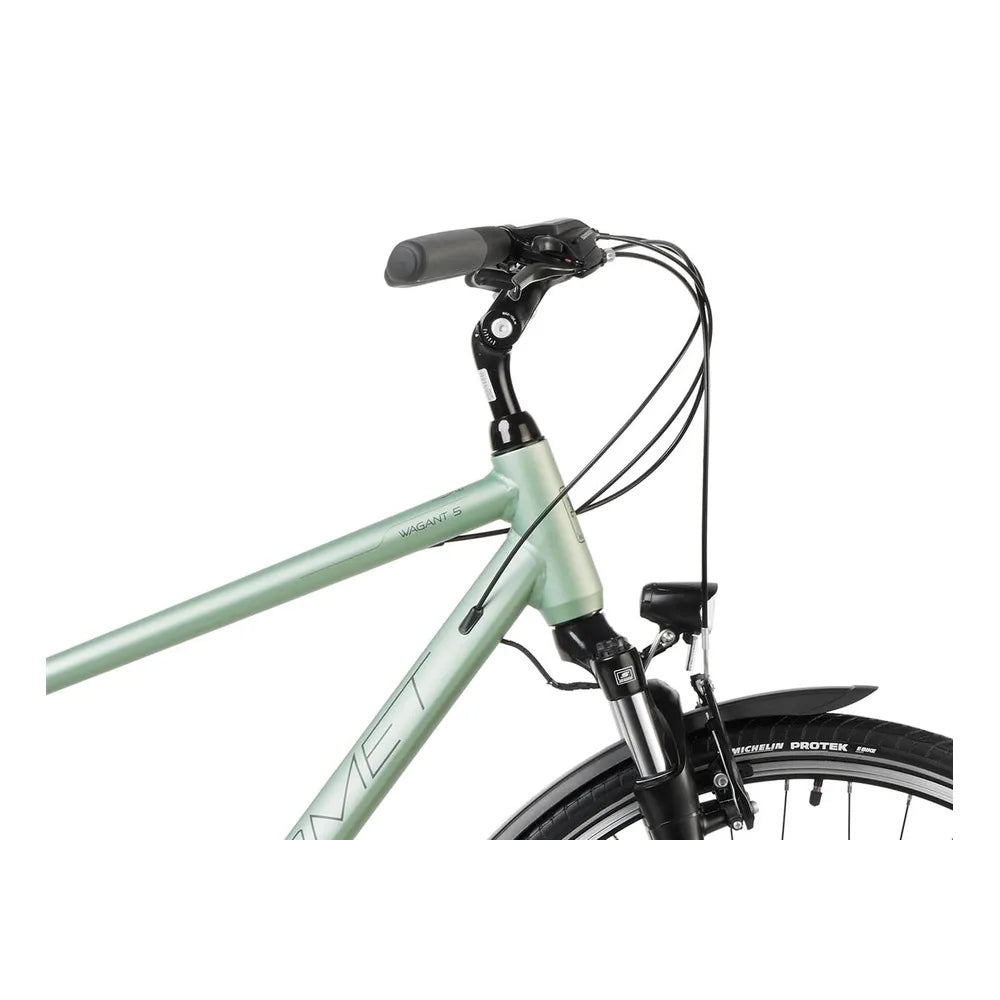 28 5 zoll fahrrad 28 Zoll Romet Wagant 5 Trekkingrad 24-Gang, 23" Alurahmen, Grün