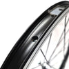 20 Zoll Vorderrad Fahrrad Hohlkammerfelge Alu 28 Loch Speichen, schwarz-silber