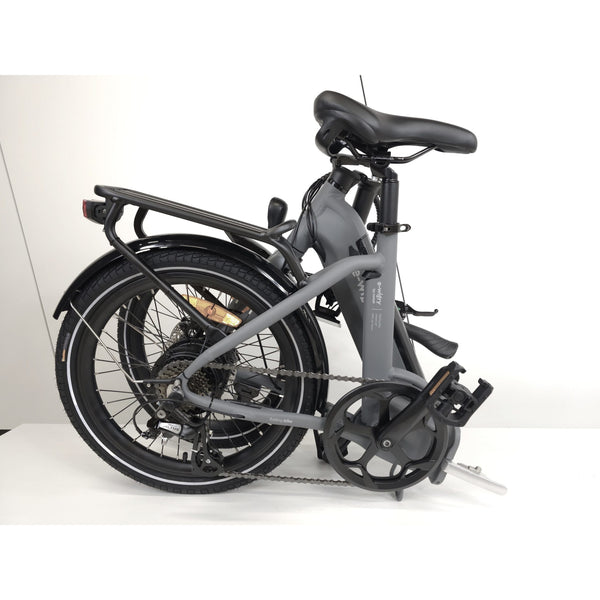 20 Zoll Romet E-Bike E-Klapprad Hinterradmotor 7-Gang, Graphit-Silber