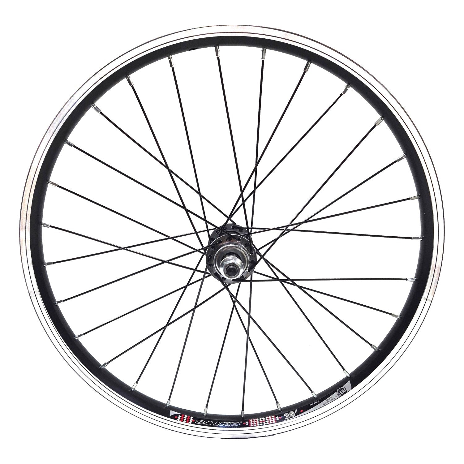 20 Zoll Vorderrad Fahrrad Hohlkammerfelge Alu 28 Loch Speichen, schwar