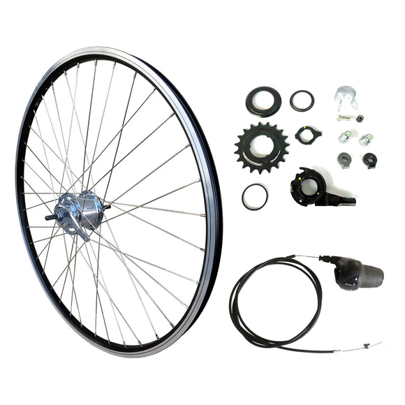 28 Zoll RMX Hinterrad 7-Gang Shimano Nabenschaltung Rücktritt 36 Loch