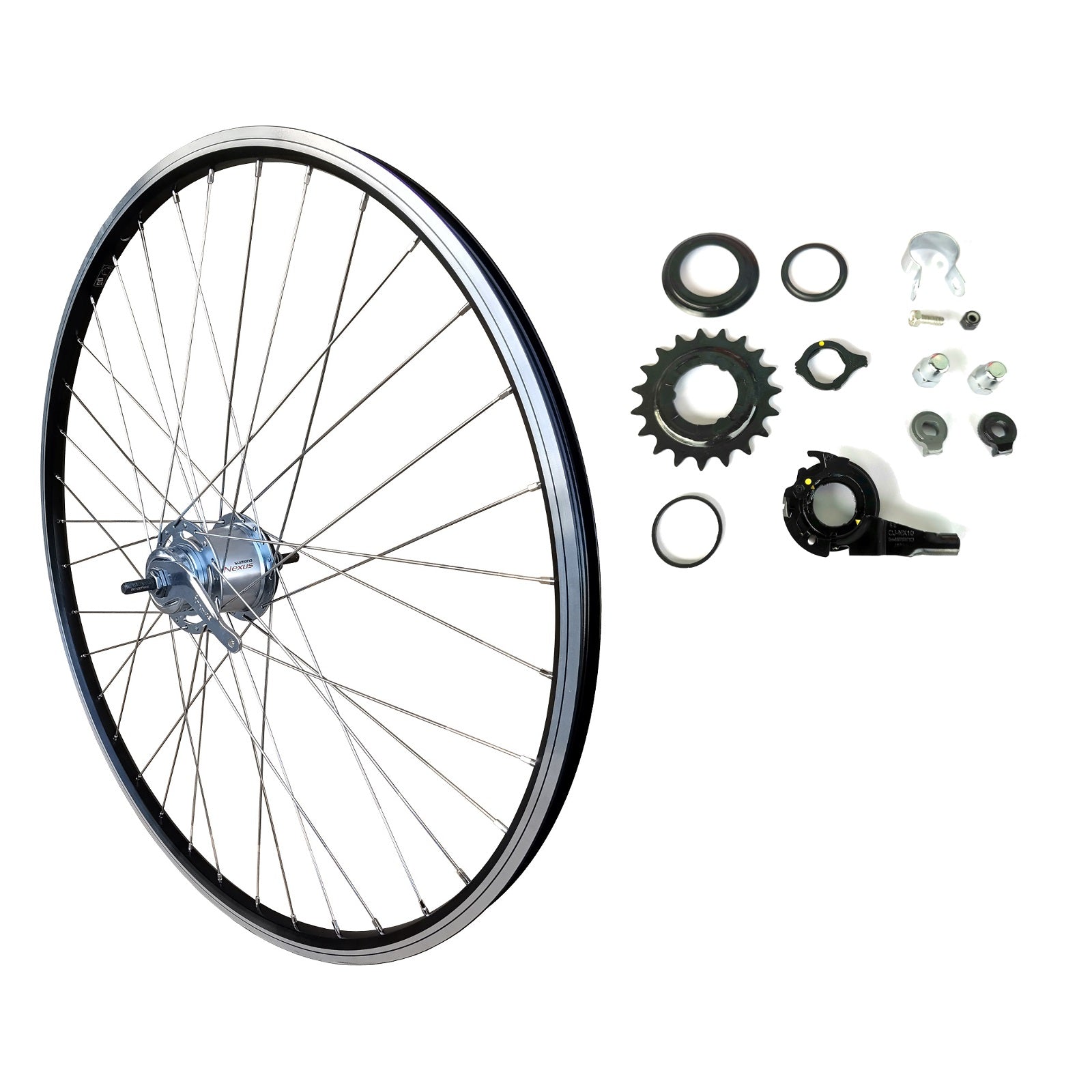 28 Zoll RMX Hinterrad 7-Gang Shimano Nabenschaltung Rcktritt 36 Loch |  Galaxy Fahrradhandel