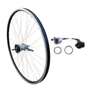 28 Zoll Hinterrad 3-Gang Shimano Nabenschaltung Rücktritt, schwarz-silber-2