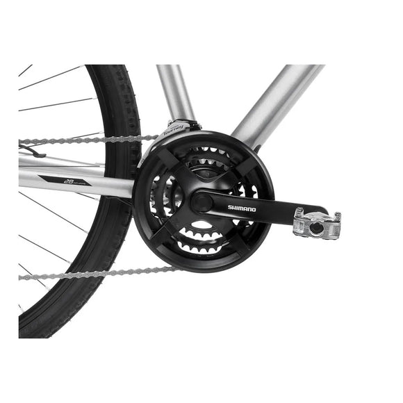 28 Zoll Romet Orkan 4M Lite Crossrad 24-Gang 20" Alurahmen, Silber