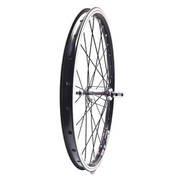 20 Zoll Vorderrad Fahrrad Hohlkammerfelge Alu 28 Loch Speichen, schwarz-silber