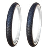 2 Stk. 20 Zoll Reifen 20x1.75 mit Weisswand inkl. Schläuche AV, 47-406, KU-2005