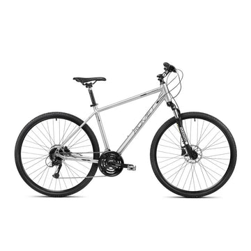 28 Zoll Romet Orkan 4M Lite Crossrad 24-Gang 20" Alurahmen, Silber
