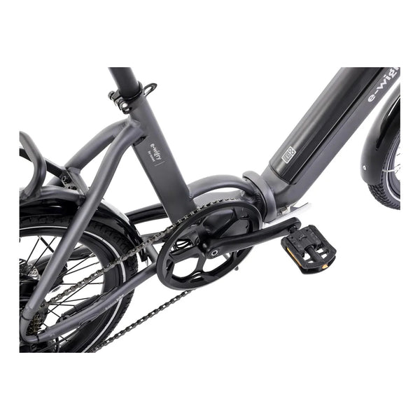 20 Zoll Romet E-Bike E-Klapprad Hinterradmotor 7-Gang, Graphit-Silber