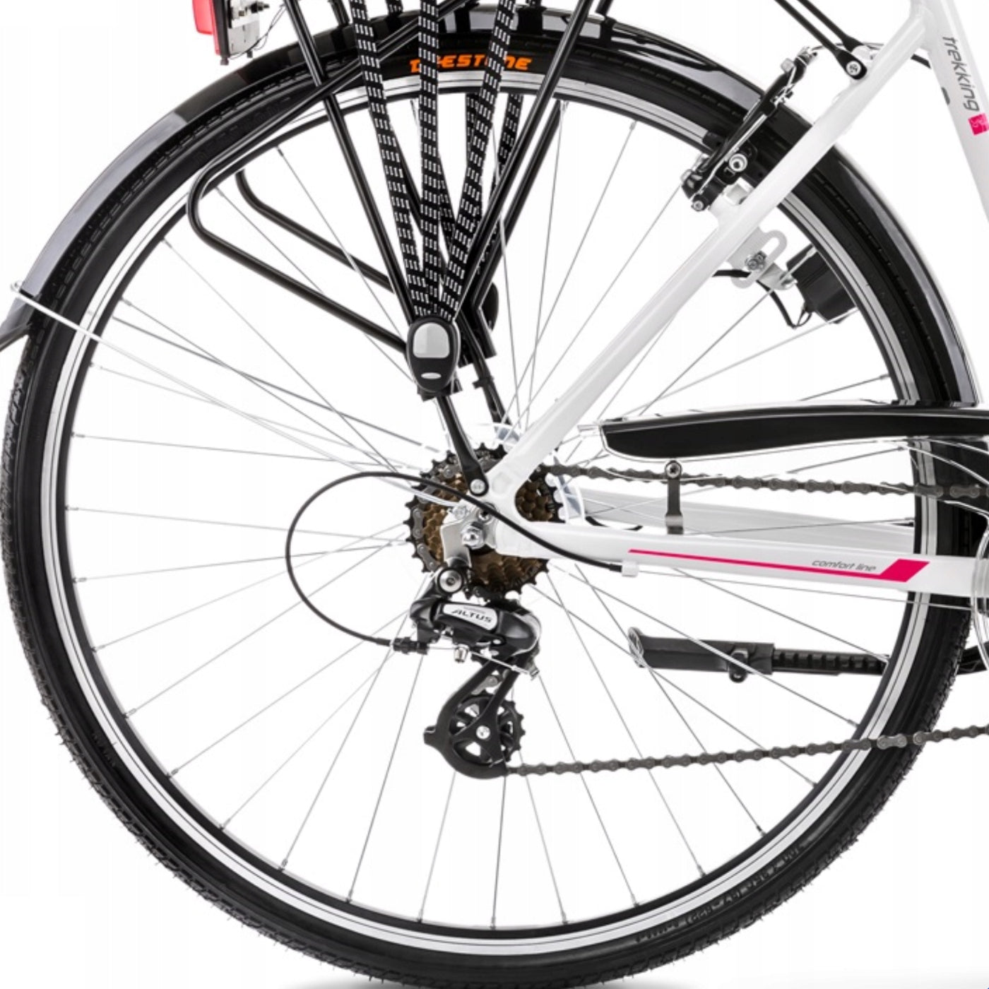 trekkingrad weiß 28 Zoll Romet Gazela Trekkingrad 21-Gang, 19" Alurahmen, Weiss-Bordeau