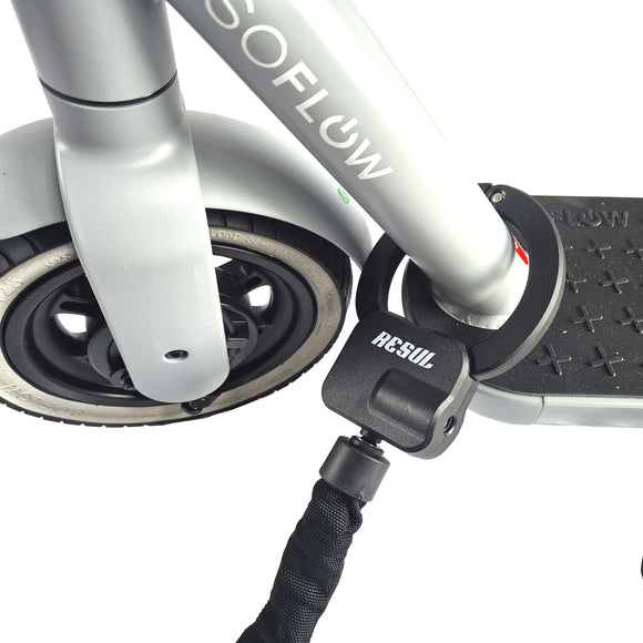 Resul Handschellenschloss Ø8 x 600mm mit Stahlgliedern inkl. Tasche f. E-Scooter