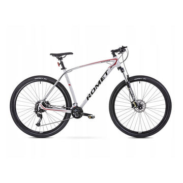 29 Zoll Romet Mustang M1 Mountainbike 21" Alurahmen, Grau-Rot