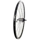 28 Zoll Hinterrad 7-Gang Shimano Nabenschaltung Rücktritt, Geöste Alu-Hohlkammerfelge schwarz-silber-1