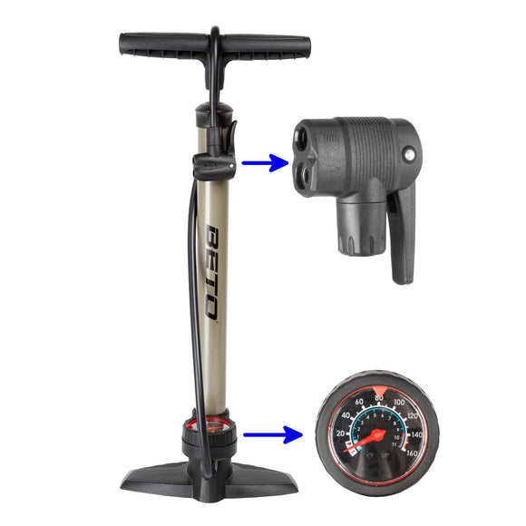 Beto Standpumpe für alle Ventile mit Manometer