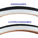 Kujo 2x 26x1 3/8 Zoll Fahrradreifen mit Weisswand inkl. Schläuche AV, 37-590, KU-2012-4
