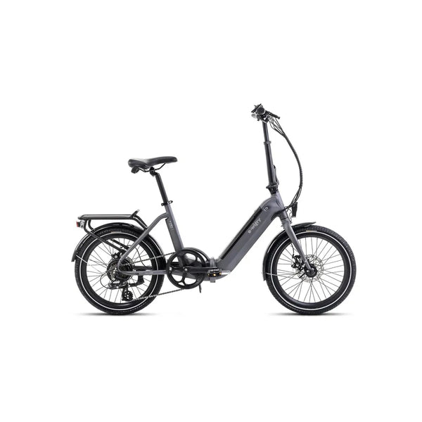 20 Zoll Romet E-Bike E-Klapprad Hinterradmotor 7-Gang, Graphit-Silber