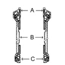 Tange Seiki Ahead-Steuersatz 1 Zoll, 25.4/30.2/26.4 mm, Alu, silber eloxiert-3