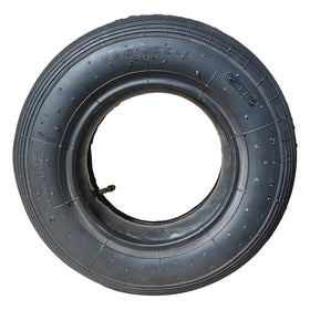 Schubkarrenreifen inkl. Schlauch mit abgewinkeltem Autoventil 4.80/4.00-8, max. 250 kg